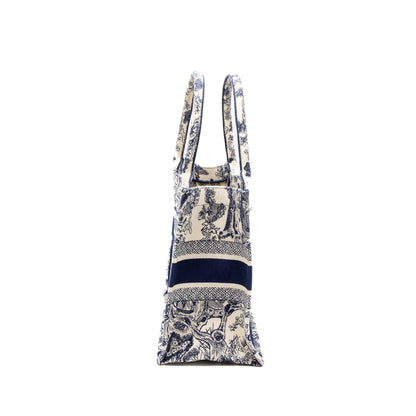 Dior Medium Book Tote Blue Toile de Jouy Embroidery Rovelle Bags