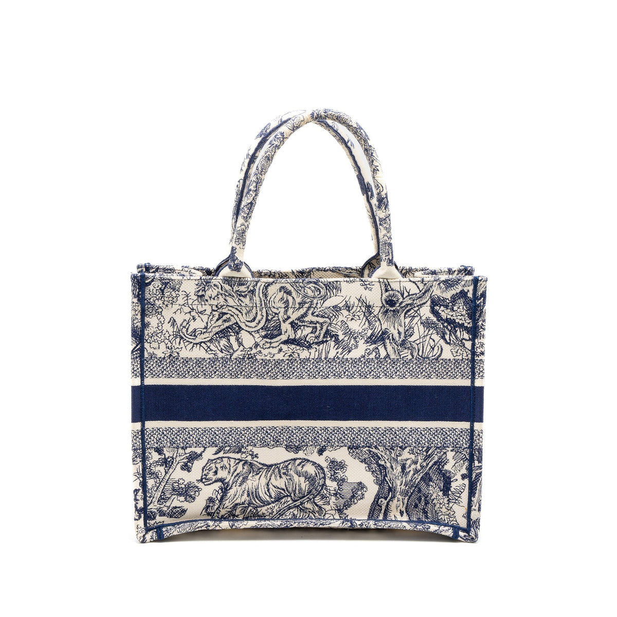 Dior Medium Book Tote Blue Toile de Jouy Embroidery Rovelle Bags