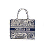 Dior Medium Book Tote Blue Toile de Jouy Embroidery Rovelle Bags