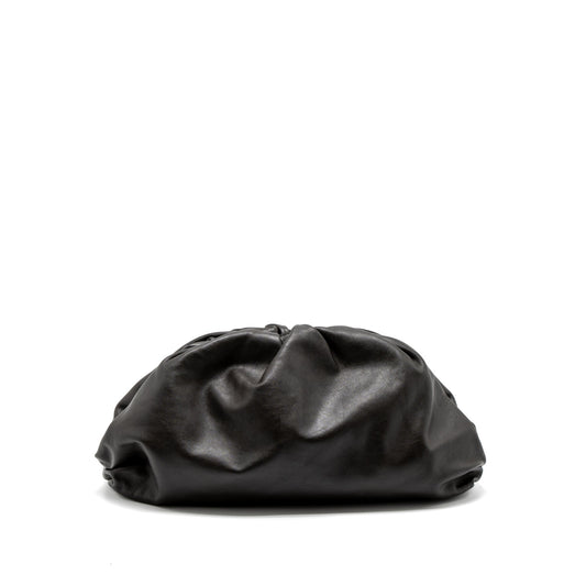 Bottega Veneta Clutch Calfskin Dark Brown
