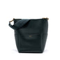 Celine Sangle bucket Purse calfskin dark green