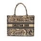 Dior Medium Dior Book Tote Toile de Jouy Reverse Embroidery Canvas Beige Rovelle Bags