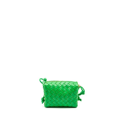 Bottega Veneta Mini Loop Camera Purse Lambskin Green