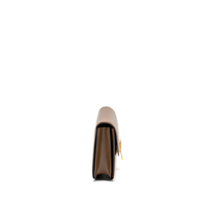 Celine Medium Classic Box Purse Calfskin Brown