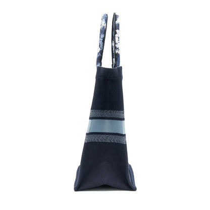 Dior Limited Edition Book Tote Dark Blue Denim Pattern Rovelle Bags