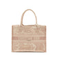 Dior Medium Book Tote Purse Pink Toile de Jouy Embroidery Rovelle Bags