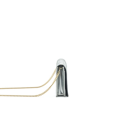 Dior Diorama Wallet on Chain Metallic Silver Rovelle Bags