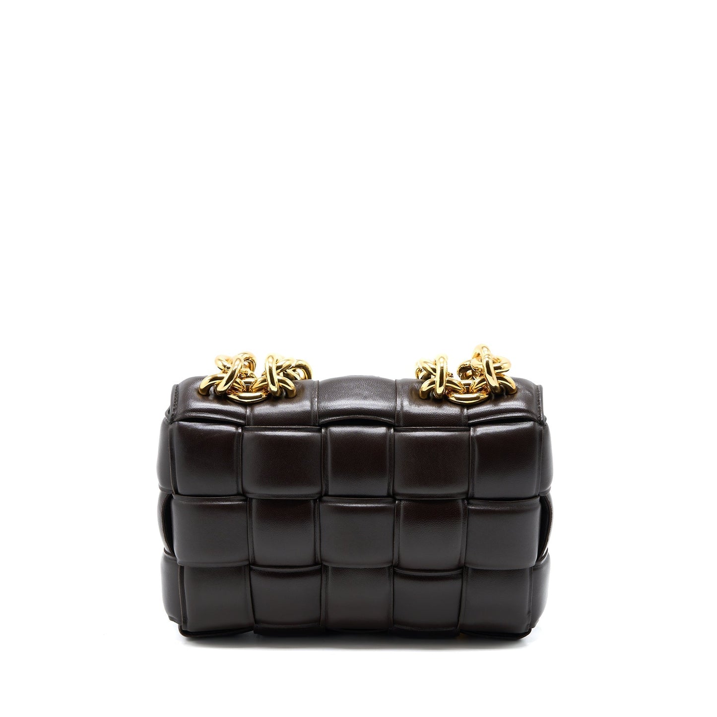 Bottega Veneta Chain Cassette Purse Dark Brown
