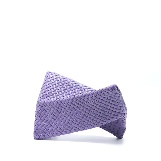 Bottega Veneta Crisscross Clutch Purse Lavender