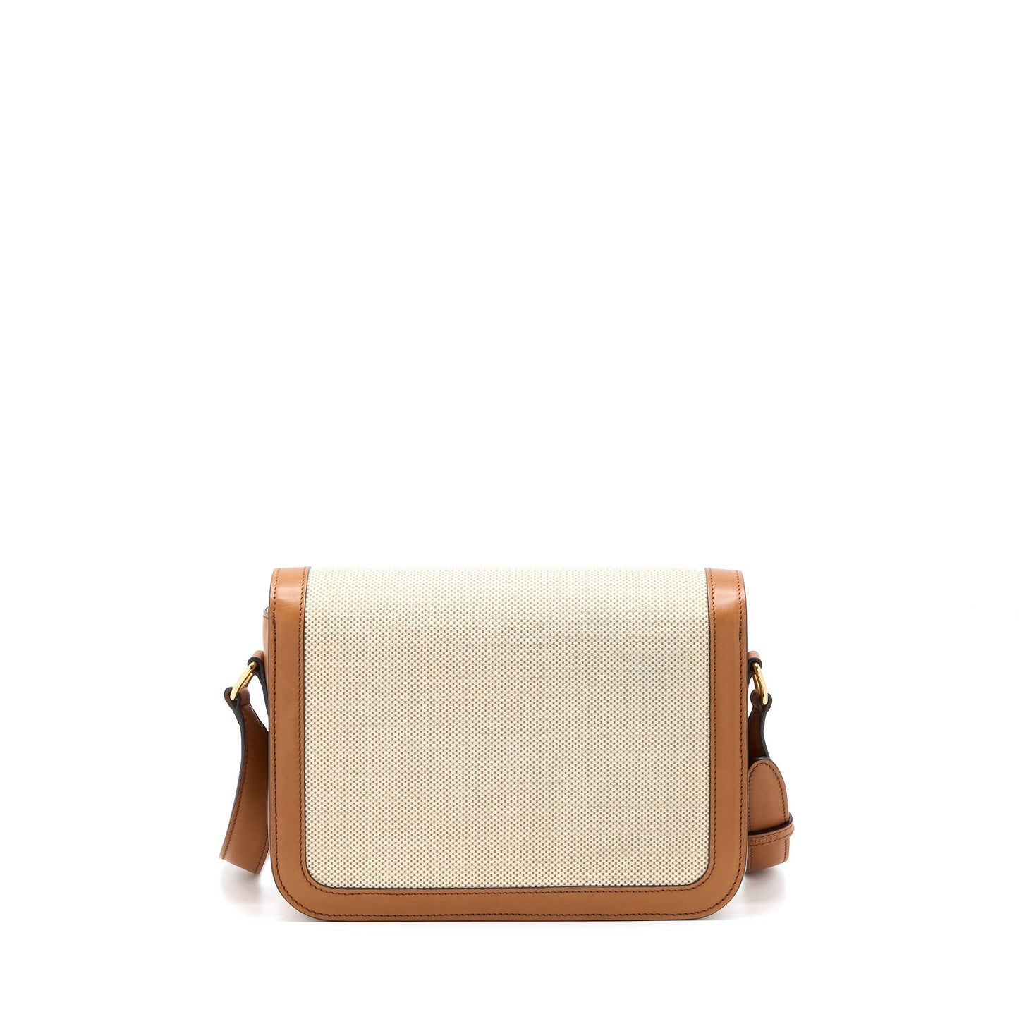 Celine Medium Triomphe Purse in Textile Natural Calfskin