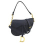 CHRISTIAN DIOR Saddle Grained Calfskin Leather Shoulder Bag Royal Blue Rovelle Bags