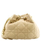 CHRISTIAN DIOR Ammi Macrocannage Lambskin Shoulder Bag Sand Rose Rovelle Bags