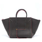 Celine Large Phantom Luggage Purse Calfskin Dark Grey/Pink