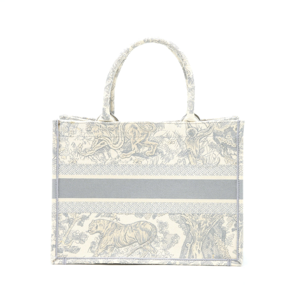 Dior Medium Book Tote Grey Toile De Jouy Embroidery Rovelle Bags