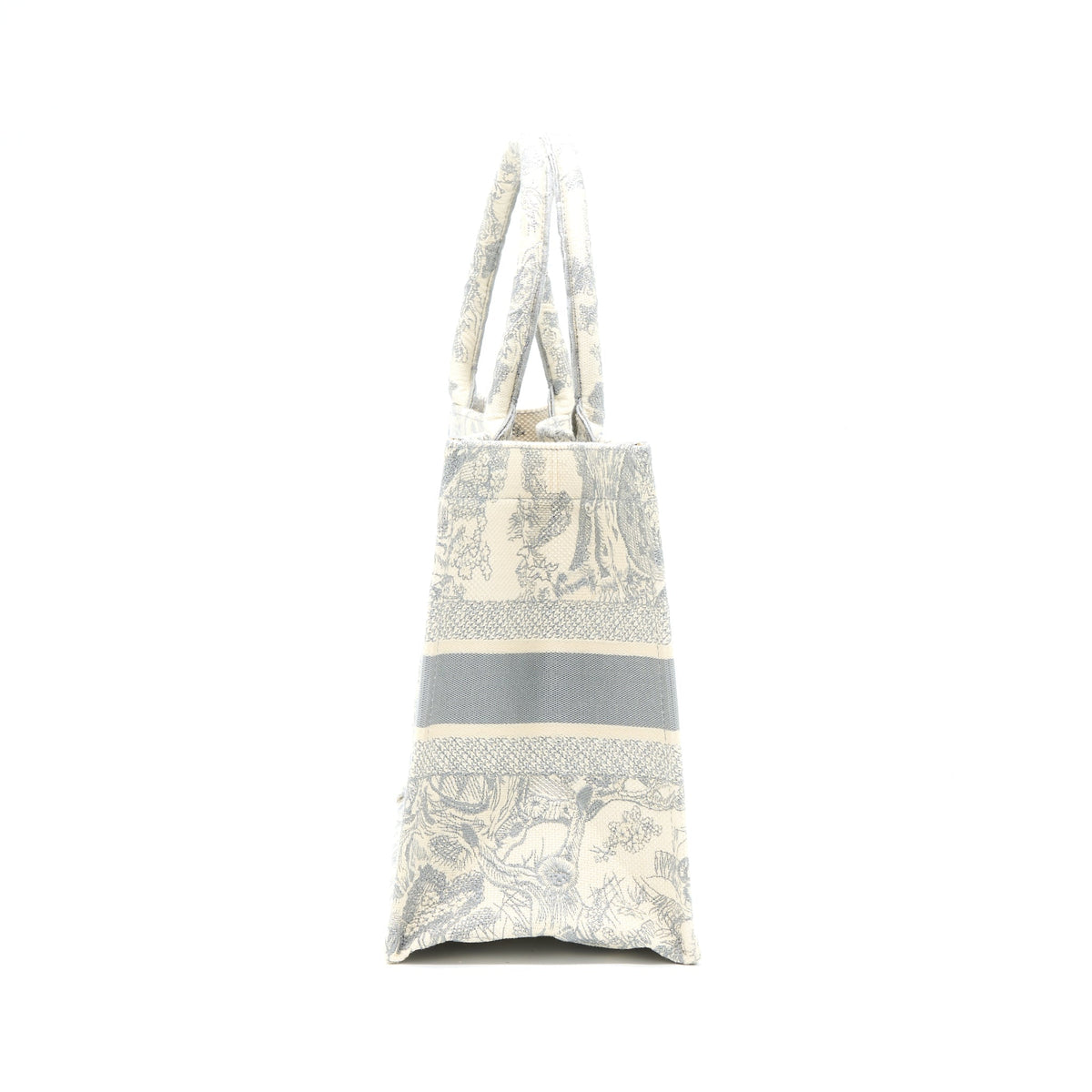 Dior Medium Book Tote Grey Toile De Jouy Embroidery Rovelle Bags