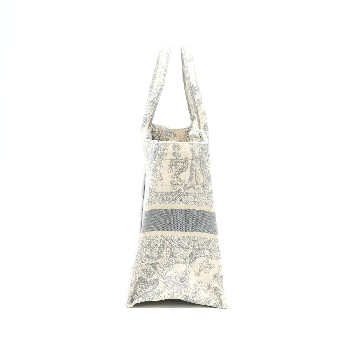 Dior Medium Book Tote Grey Toile De Jouy Embroidery Rovelle Bags