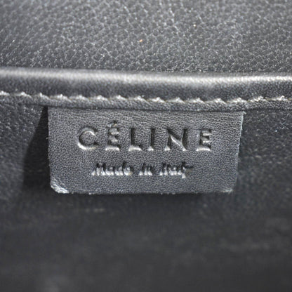 CELINE Nano Luggage Textile Leather Shoulder Bag Tricolor