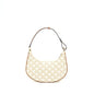 Celine Ava Purse in Triomphe Canvas/Calfskin White