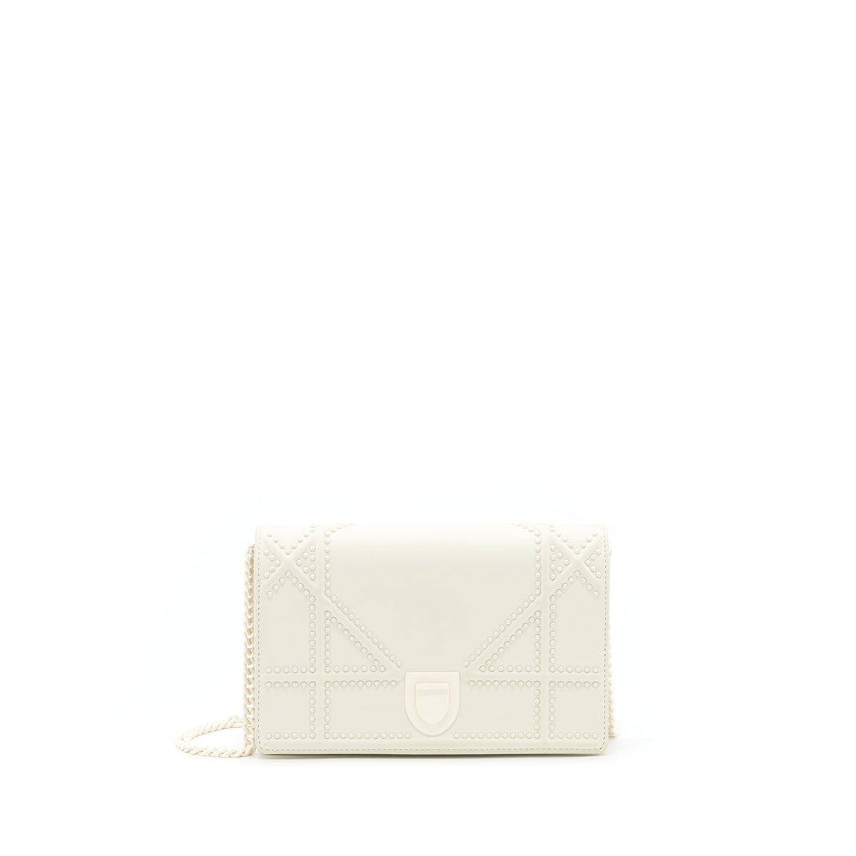 Dior Diorama Wallet On Chain White With White Hardware Rovelle Bags