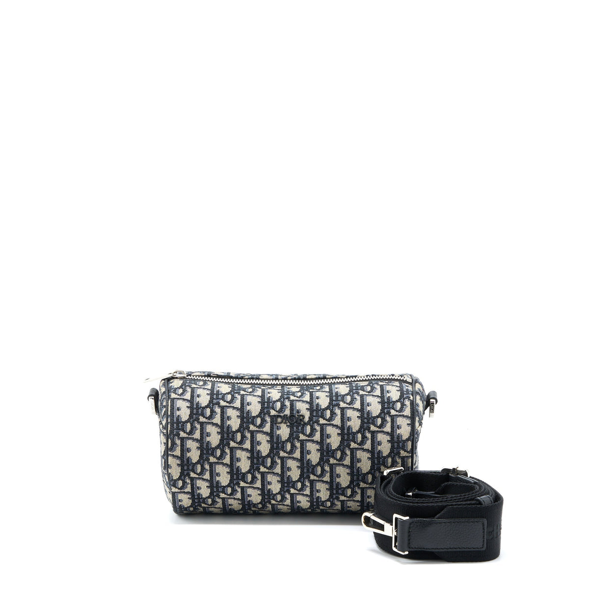 Dior Roller Messenger Purse Blue Oblique Jacquard Rovelle Bags