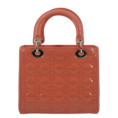 CHRISTIAN DIOR Medium Lady Dior Leather Shoulder Bag Pink Rovelle Bags