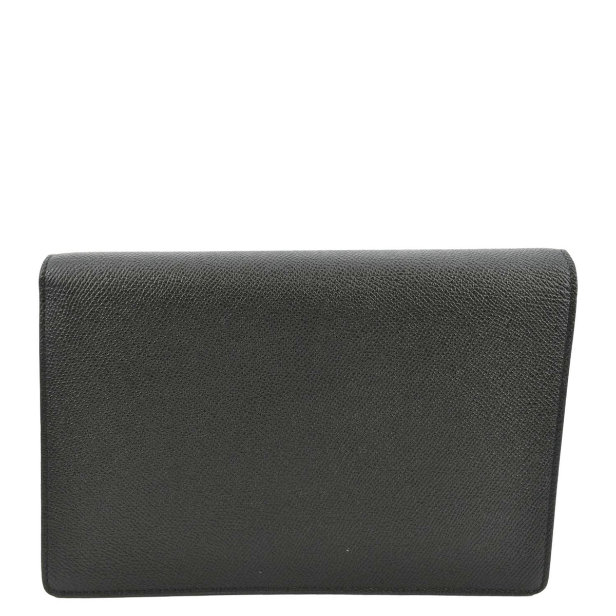 CHRISTIAN DIOR Long Saddle Leather Crossbody Chain Wallet Black Rovelle Bags