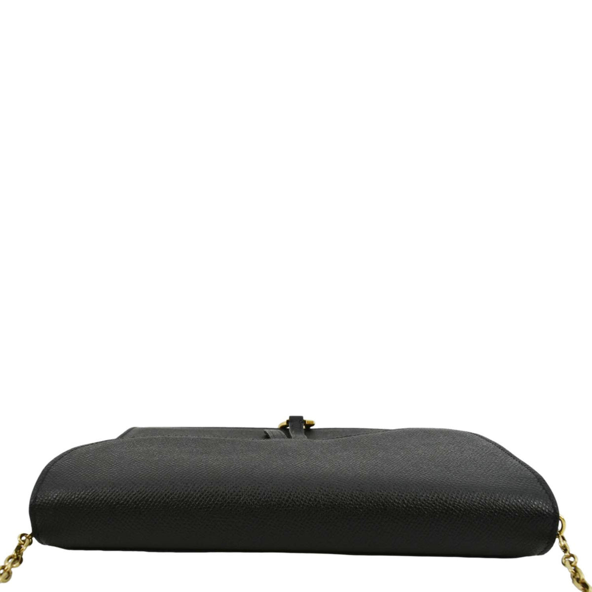 CHRISTIAN DIOR Long Saddle Leather Crossbody Chain Wallet Black Rovelle Bags