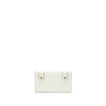Dior Saddle Belt Pouch Calfskin White Rovelle Bags