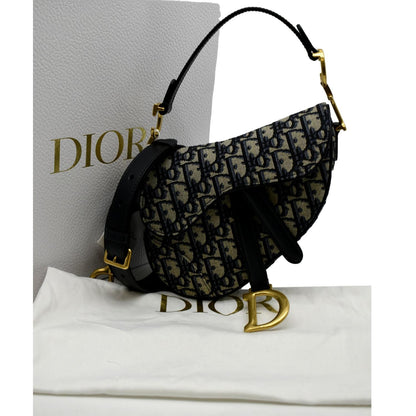 CHRISTIAN DIOR Saddle Mini Oblique Jacquard Crossbody Bag Multicolor Rovelle Bags