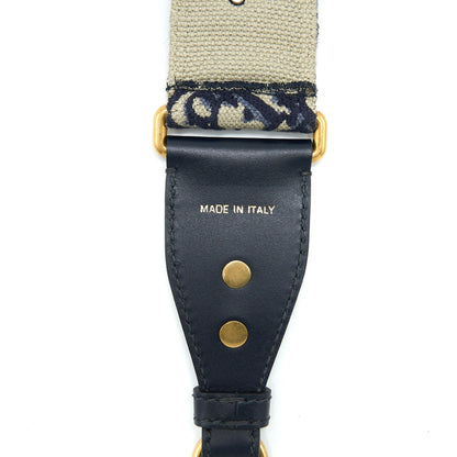 Dior Shoulder Strap Oblique Canvas/Calfskin Blue Brushed Rovelle Bags
