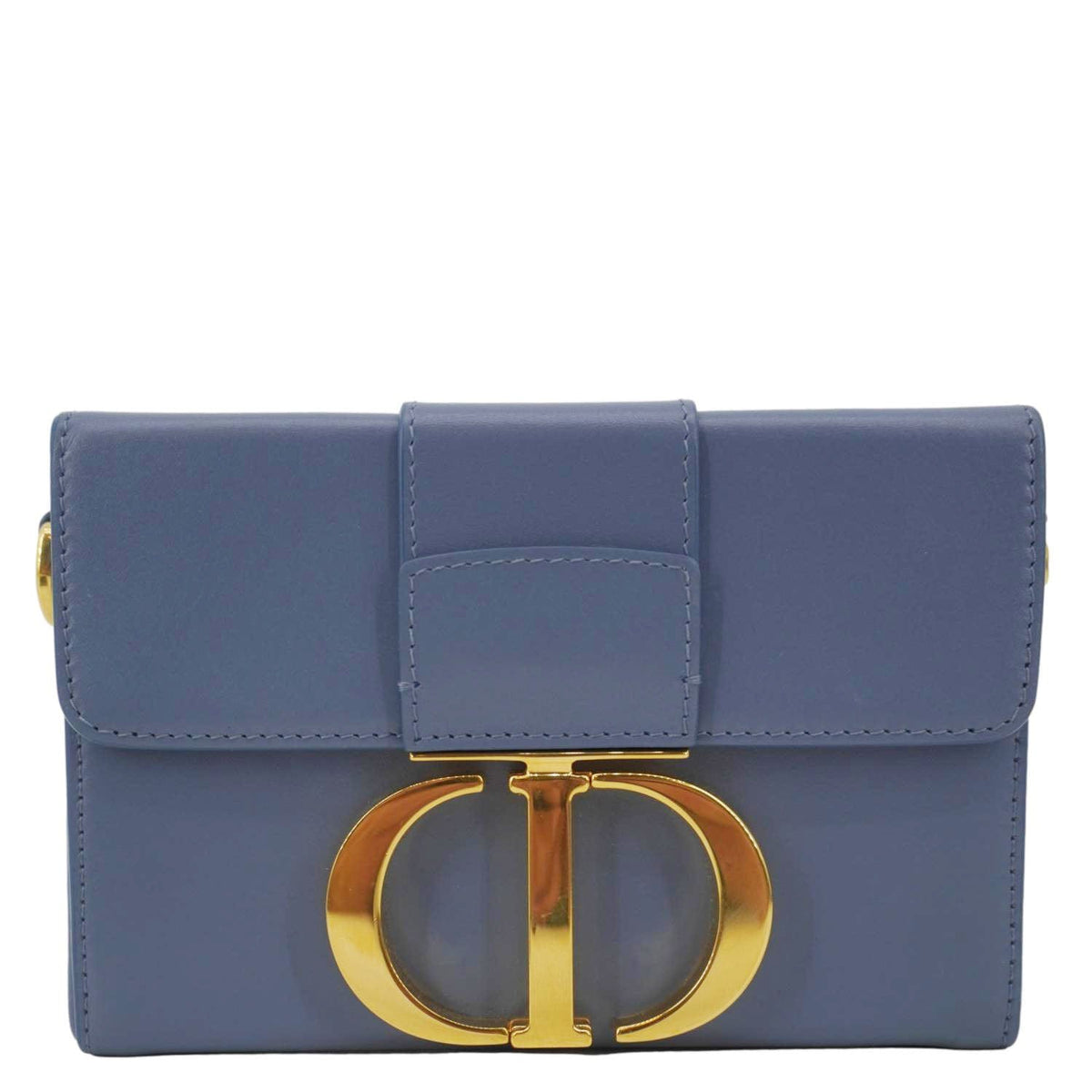 Christian Dior 30 Montaigne Flap Leather Crossbody Bag Blue Rovelle Bags