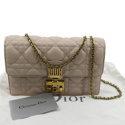 CHRISTIAN DIOR Dioraddict Quilted Lambskin Leather Crossbody Bag Dusty Pink Rovelle Bags