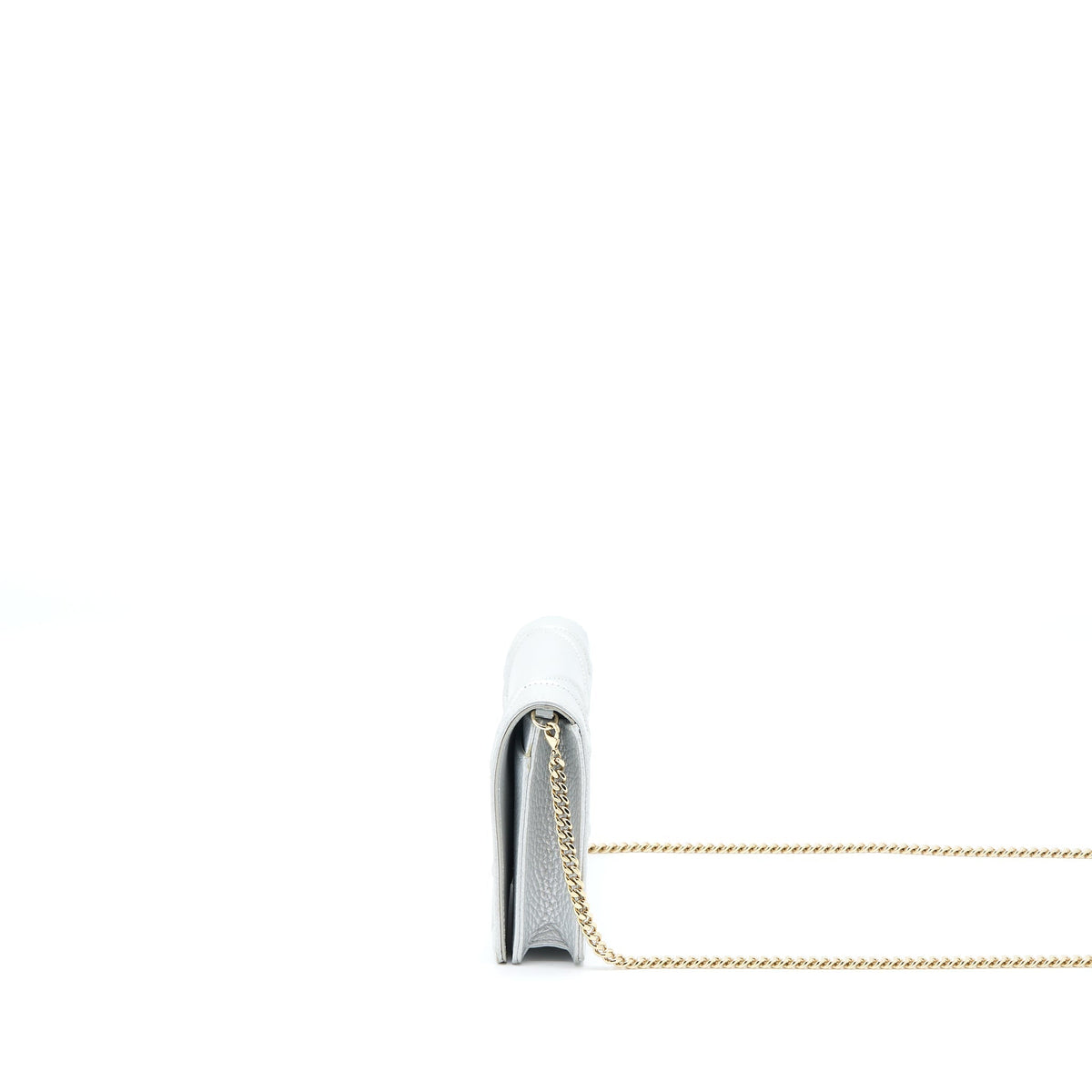 Dior Diorama Wallet on Chain Calfskin Silver Rovelle Bags