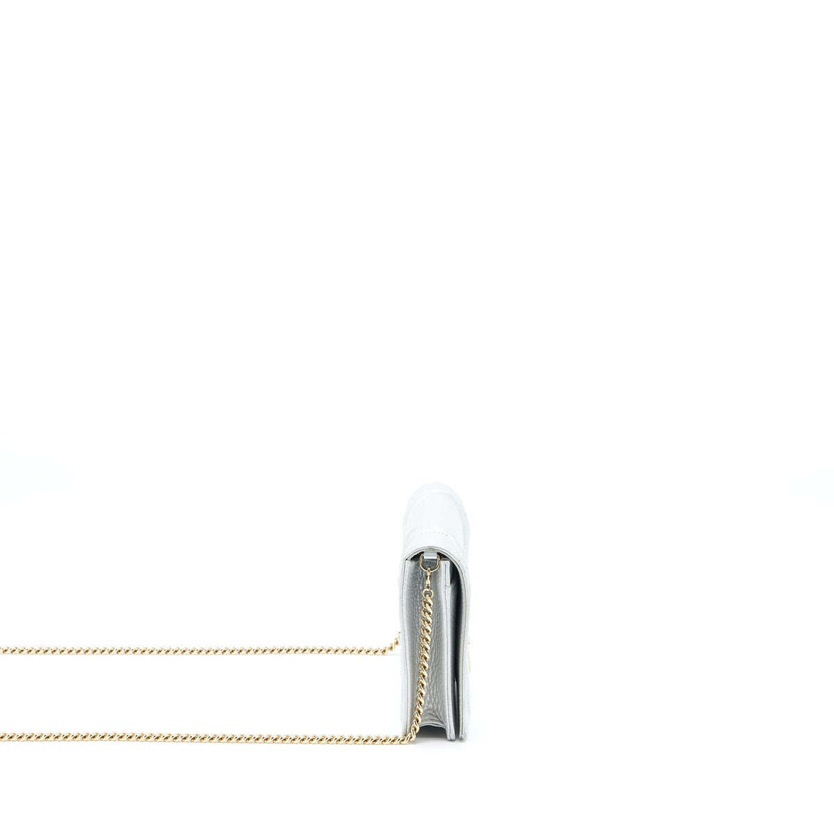 Dior Diorama Wallet on Chain Calfskin Silver Rovelle Bags