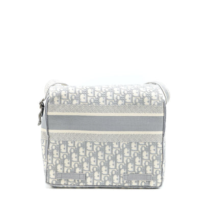 Dior Diorcamp Messenger Purse Oblique Embroidery Light Grey Rovelle Bags