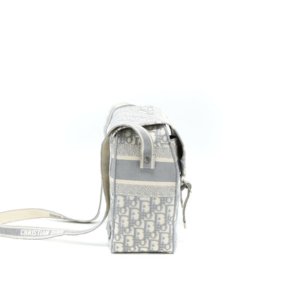 Dior Diorcamp Messenger Purse Oblique Embroidery Light Grey Rovelle Bags