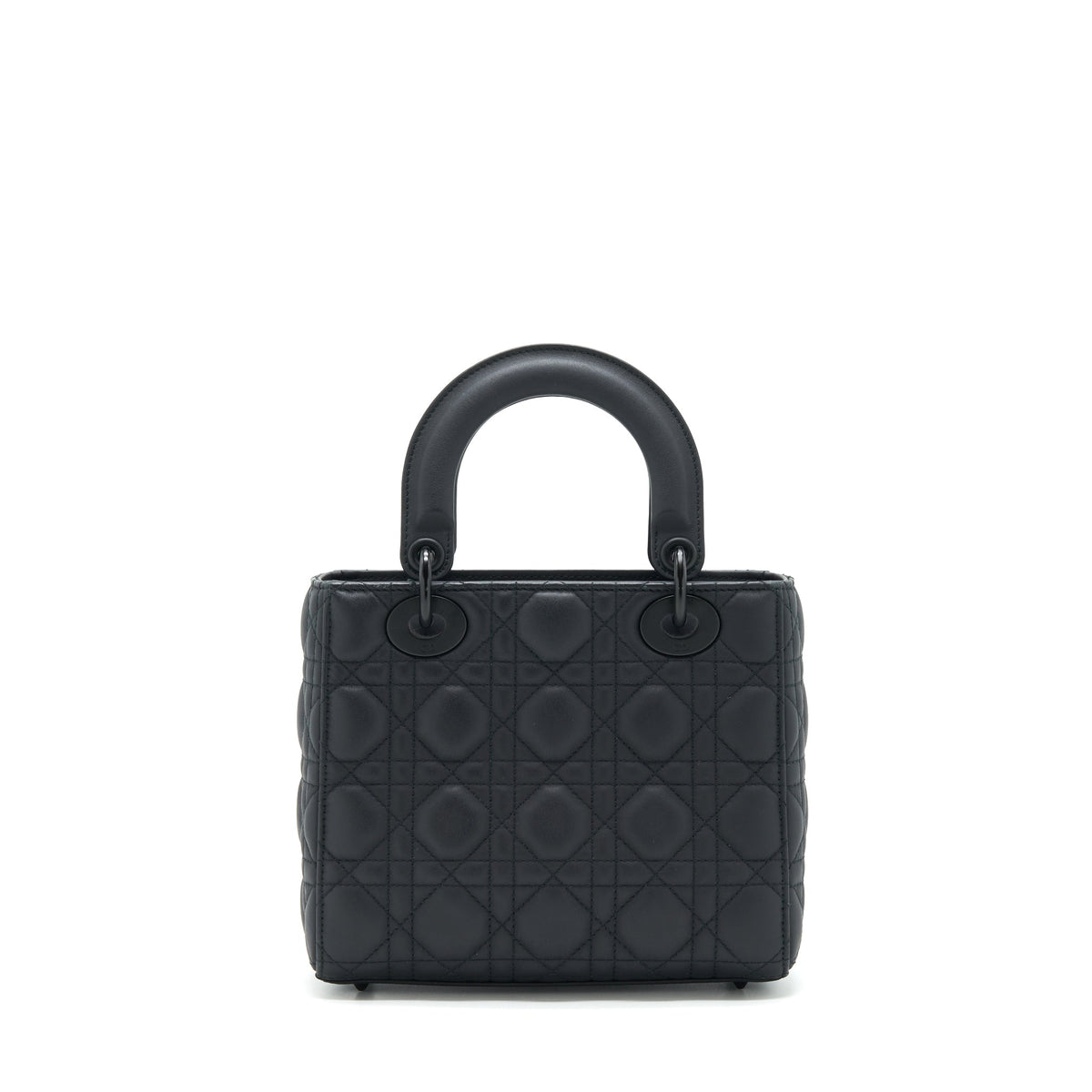 Dior Small Lady Dior Tote Purse so black Rovelle Bags
