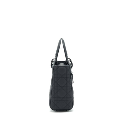 Dior Small Lady Dior Tote Purse so black Rovelle Bags