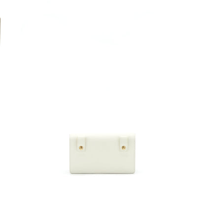 Dior Saddle Belt Pouch White Rovelle Bags
