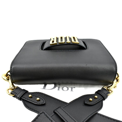 CHRISTIAN DIOR Dio(r)evolution Flap Calfskin Crossbody Bag Black Rovelle Bags