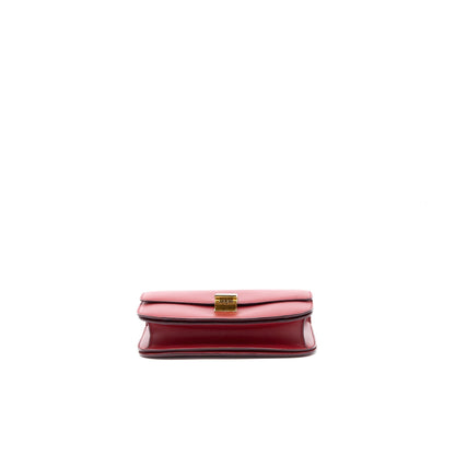 Celine Medium Classic Box Calfskin Red