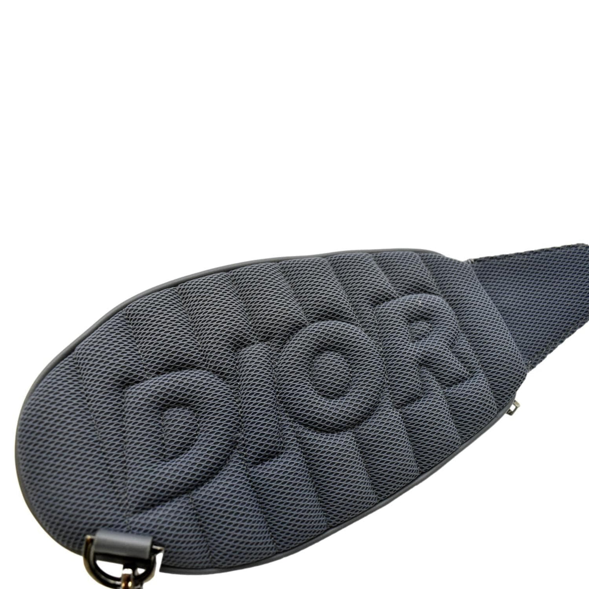 CHRISTIAN DIOR Scarab Calfskin Leather Crossbody Bag Grey Rovelle Bags