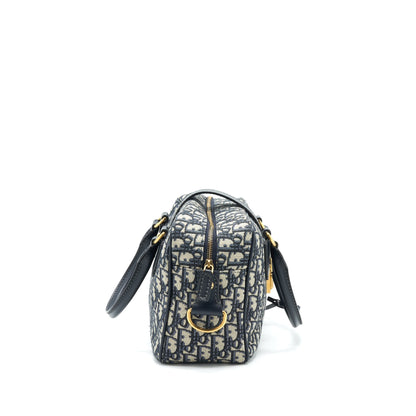 Dior Oblique Collection Blue Monogram Canvas Tote Purse Rovelle Bags