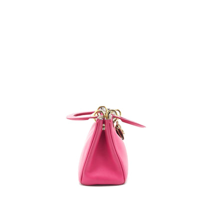 Dior Diorissimo Mini Tote Purse Pink Rovelle Bags
