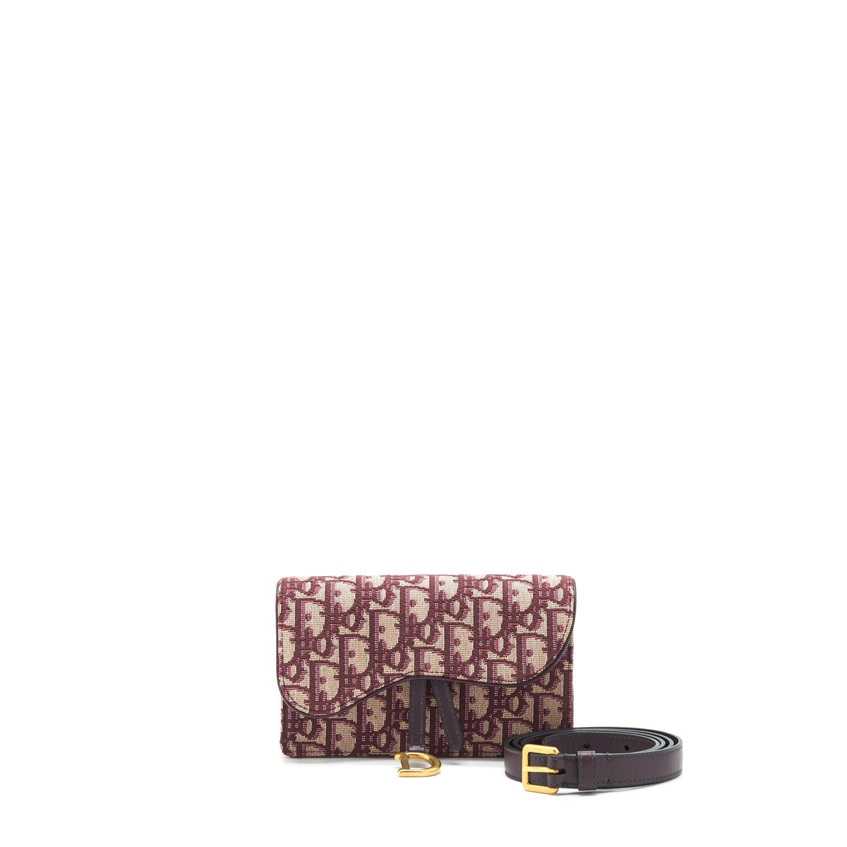 Dior Saddle Belt Pouch Red oblique Rovelle Bags
