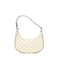 Celine Ava Purse In Triomphe Canvas And Calfskin White