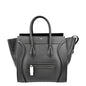 CELINE Drummed Mini Luggage Calfskin Leather Tote Bag Black