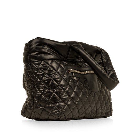 Chanel Shopping Tote Quilted Black Tote Bag Style 3 Rovelle Bags