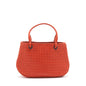 Bottega Veneta Tote Purse Orange Ruthenium Gold Hardware