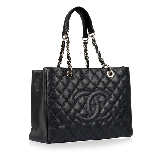 Chanel Timeless Caviar Black Tote Bag Style 13 Rovelle Bags